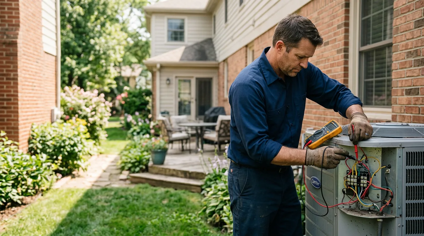 HVAC technician working near Tahoma, CA